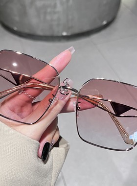 大方框尼龙镜片太阳眼镜圆脸显瘦