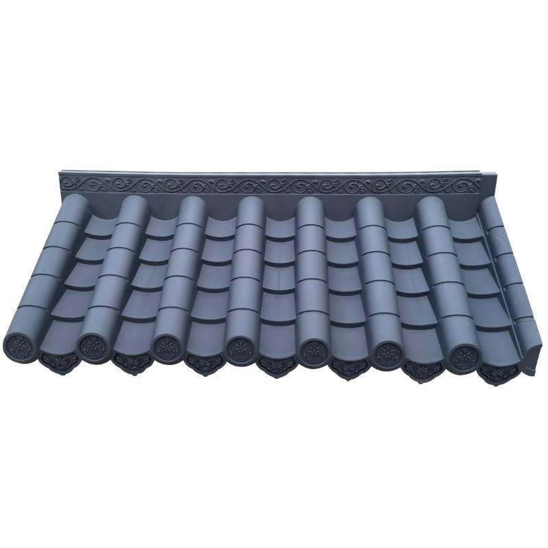 加厚3mm全尺寸仿古屋檐单面一体树脂瓦院墙装饰徽派门头凉亭瓦,淘宝优惠券,粉丝福利购,淘宝优惠卷