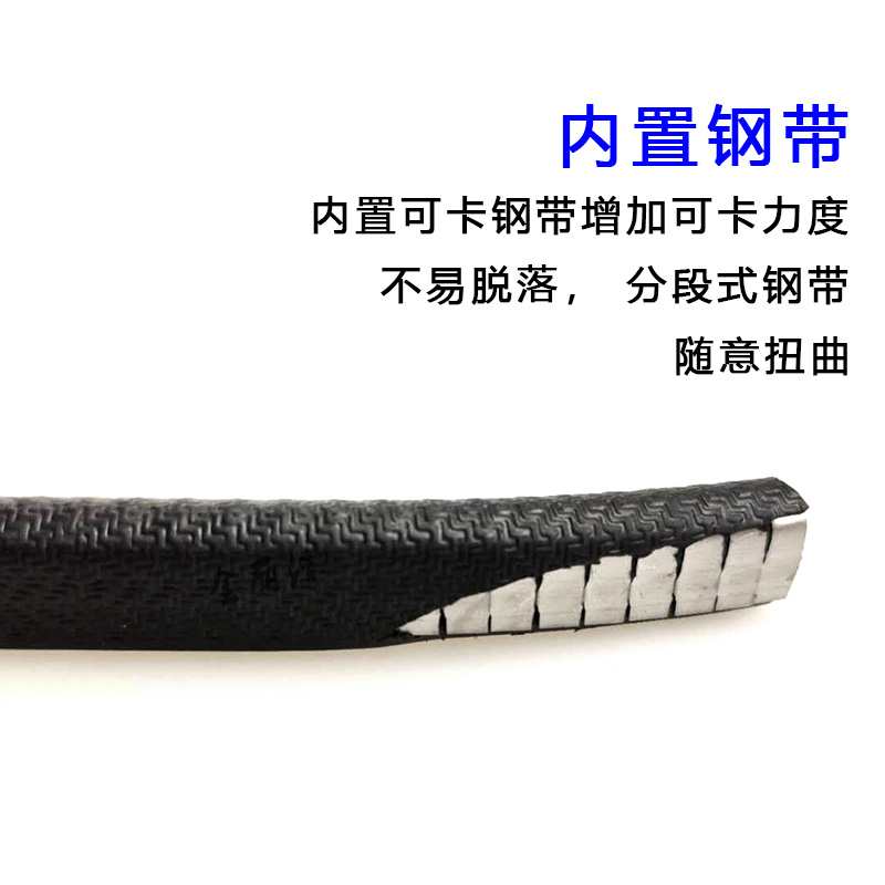 橡胶U型密封条防撞包边汽车骨架装饰条 嵌条钣金保护调电柜配电柜 - 图0