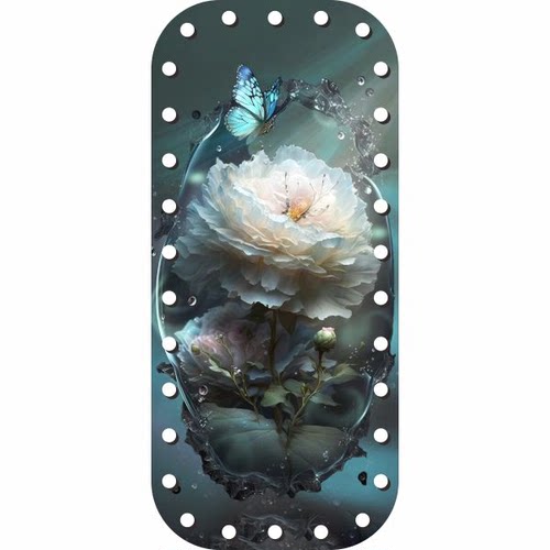 (拍六送一)兰馨家小椭圆印花亚克力板3.2毫米编织筐底 - 图0