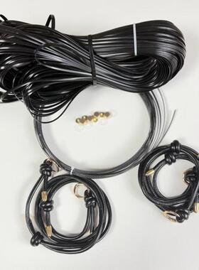 网红黑色斜跨包斜挎材料包自己动手编织非成品