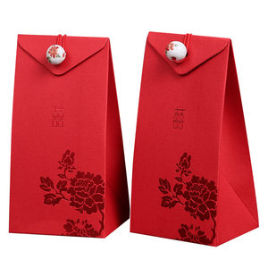 烟雨集霞帔喜糖盒子创意婚礼糖果盒纸盒婚庆中式喜糖袋结婚糖盒