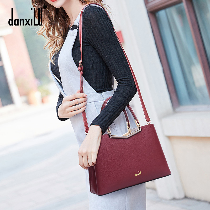 丹希路品牌2020新款中年女士手提包 danxilu箱包女士包袋
