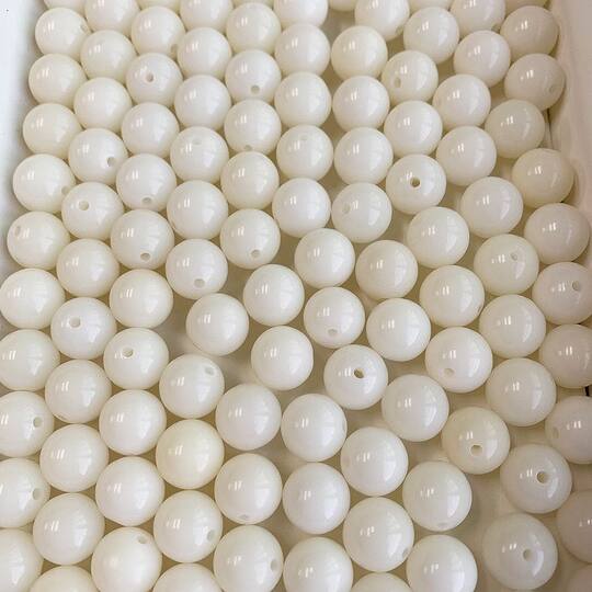 All 9.9 yuan, 100 natural white jade bodhi beads, hand string around fingers, DIY loose bodhi beads.