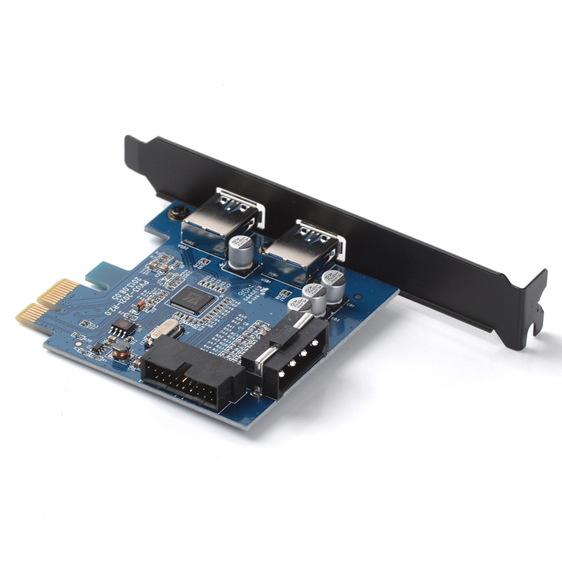 Orico/奥睿科 PVU3-2O2I PCI-E转usb3.0扩展卡 20pin转四口usb3.0高速台式机pcie转USB3.0扩展卡-图2