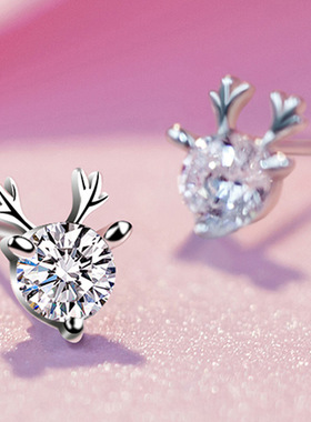 S925银项链一路有你小麋鹿角