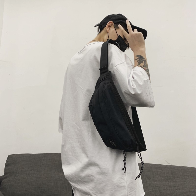 男士腰包单肩潮牌小背包小型斜挎包 SHOW优品包包男士包袋