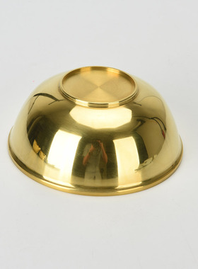 黄铜材质瑞象铜碗供水碗中式