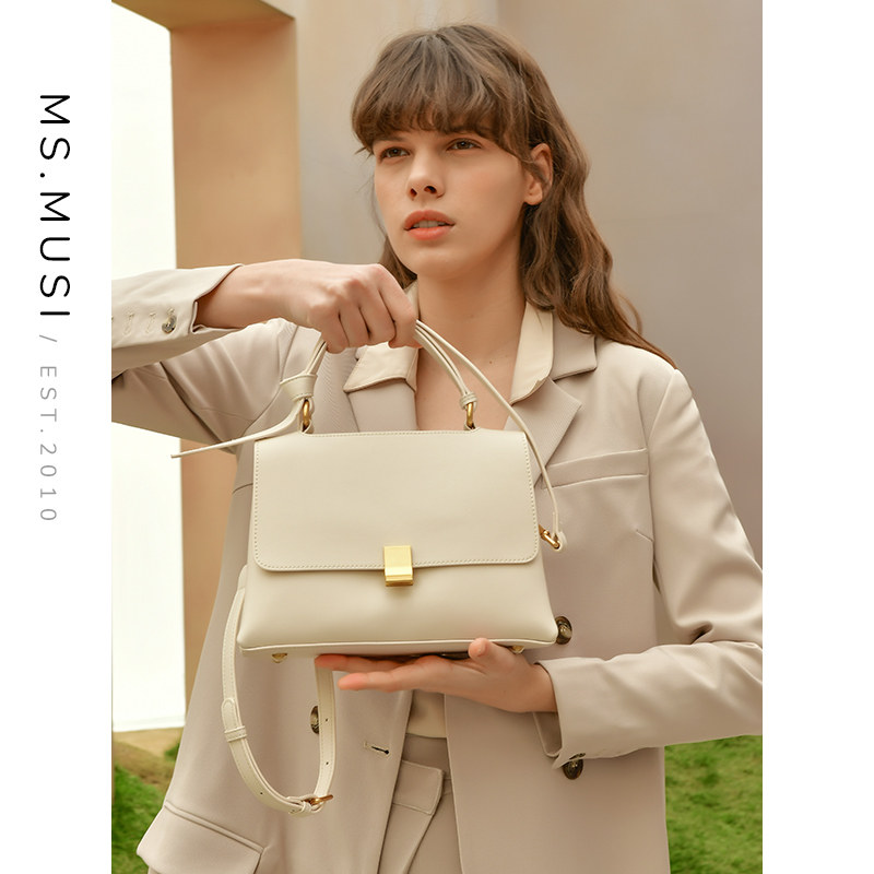 小众设计2023新款潮女真皮手提包 暮思小姐箱包女士包袋