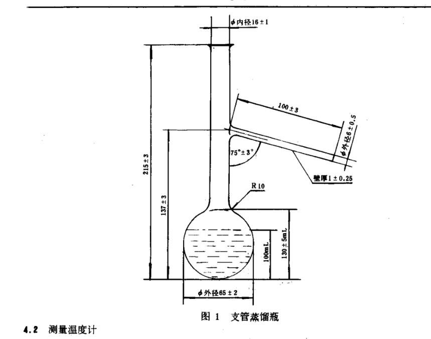 化学试剂蒸馏法测定液体有机试剂沸程通用法接受器 - 图2