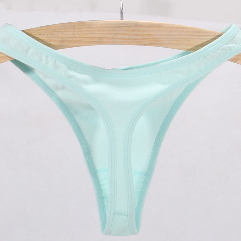 3件装女士中低腰欧美性感纯棉t裤 来莎来酷达丽内裤