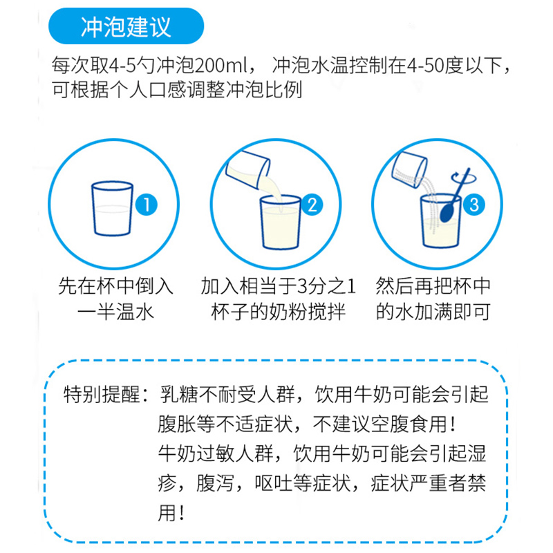 现货Maxigenes美可卓蓝胖子中老年学生全脂脱脂高钙儿童成人奶粉 - 图2