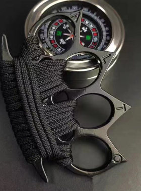 手指虎直虎指拳套指环虎纸虎武器防身随车用女子破窗户外求生拳扣