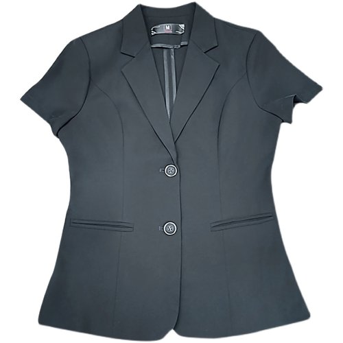 夏季西装套装女薄款时尚气质短袖职业装外套小个子酒店前台工作服 - 图3