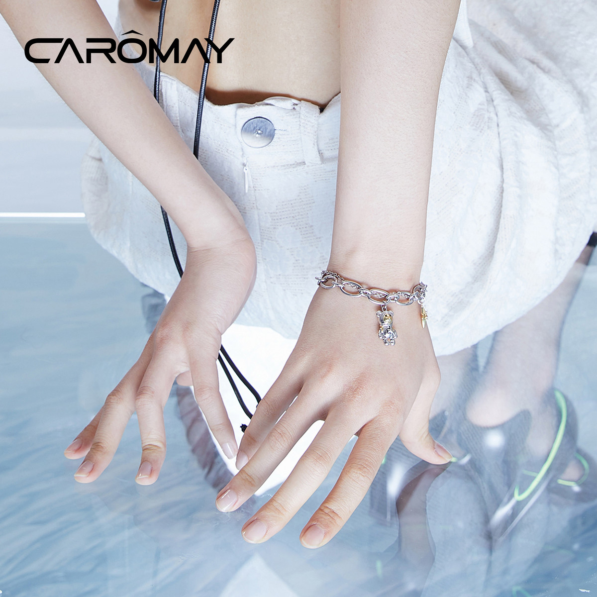 caromay设计师款星吉熊个性女手链 caromay手链