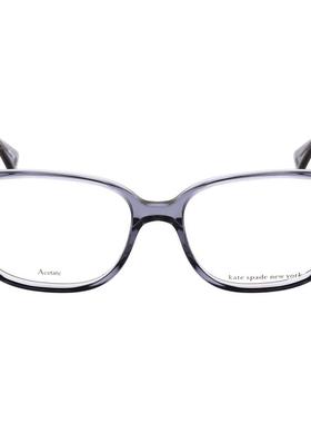 kate spade男女眼镜框灰色矩形醋酸纤维金属腿日常佩戴办公