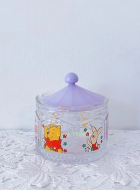 日本带盖玻璃桌面糖果罐