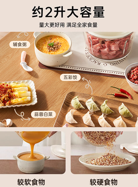 奥克斯绞肉机家用电动辅食馅打肉