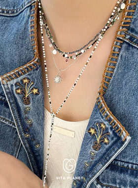 希腊MaryGaitani天然石串珠项链