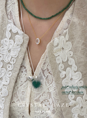 新品CRYSTAL HAZE正品闪钻项链925纯银镀18k金简约基础日常锁骨链