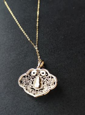 古风葫芦翡翠如意直播吊坠项链