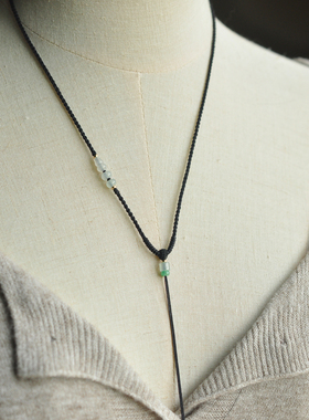 秦皇翡翠纯手工编织简约挂绳