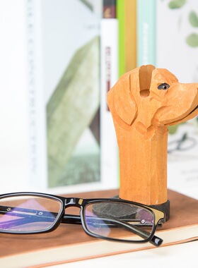 木制工艺品眼镜架创意手工木雕收纳支架眼镜展示架礼物实木木质