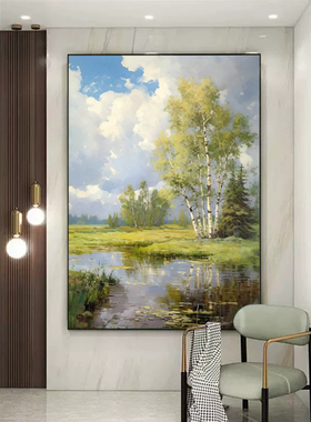 白鹿艺术美院级纯手绘油画印象画