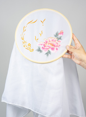 绣花竹绷刺绣成品舞蹈比赛道具