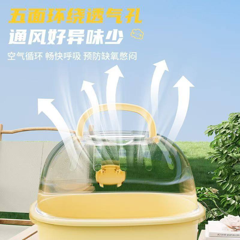 仓鼠笼子亚克力透明外出仓鼠专用笼子金丝熊笼子超大空间宠物用品,淘宝优惠券,粉丝福利购,淘宝优惠卷