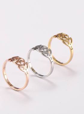Witch's Irish Knot Ring for Women Stainless Steel Ireland Ce