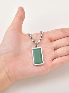 Classic Stainless Steel Dogtags Pendant Necklaces For Women