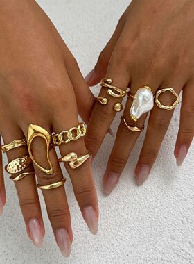 Ingemark 12Pcs/Set Vintage Imitation Pearl Water Drop Open R