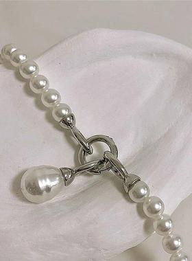 Statement Pearls Long Necklace For Women Personality Chains