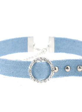 Punk Harajuku Simple Geomery Sexy Ho Girl Denim Circle Mulic