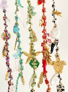 Sainless Seel Handmade Diy Knoing Rope Chain Sarfish Turle P