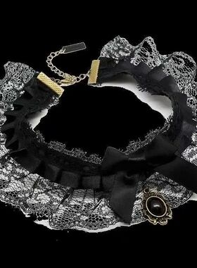 Punk Sexy Personaliy nd Simple Fashion Temperamen Bow Black