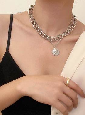 Bohemia Multilayer Necklace For Women Gold Silver Color Pear