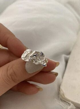 Silver Color Ring for Women Fashion Creative Irregular Metal