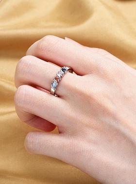 Colorful Women Out Geometric Stone Rings Cocktail Party Crys