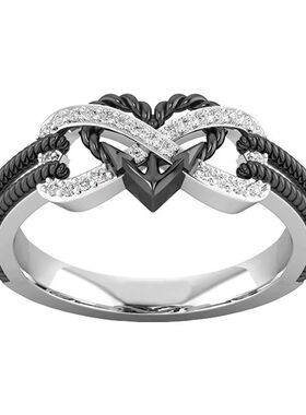 Selling New Crystal Diamond Ring Popular European and Americ