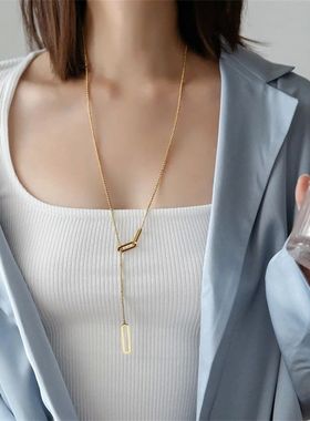 316L Stainless Steel Simplicity Hollow Oblong Shape Long Sty