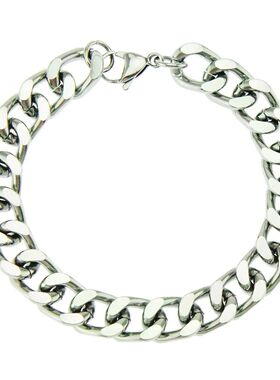 Fashionable Ins Simple Smooth Cuban Chain Luxury Men's Brace