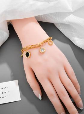 Luxury Famous Brand Jewelry Rose Gold Stainless Steel Roman