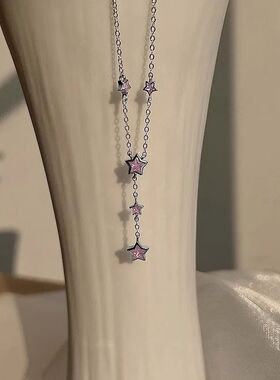 Luxury Sainless Seel Swee Sar Pink Zircon Pendan Necklaces f