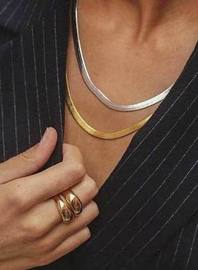 Fashion Vintage Snake Chain Necklace Men Women Unisex Collar