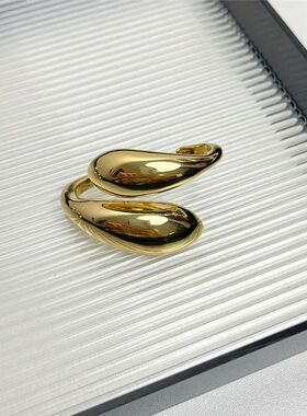 Exaggerated Personality Smooth Surface Metal Geometric Water