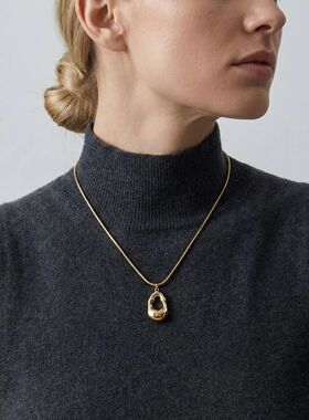 Light Luxury Silver Color Water Drop Pendant Necklaces For W