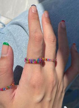 New Cute Transparent Resin Acrylic Handmade Beaded Rhineston