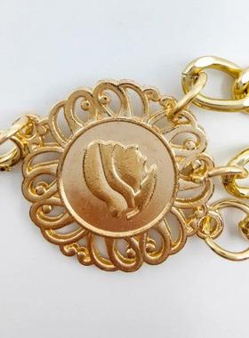 2024 Punk Hip Hop Style All-match Waist Chain Moon Vintage M